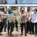 Program Ketahanan Pangan,Polresta Tangerang Panen Ikan Bandeng