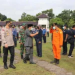 Polresta Tangerang Bersama Pemkab Tangerang Ikuti Apel Siaga Penanggulangan Bencana
