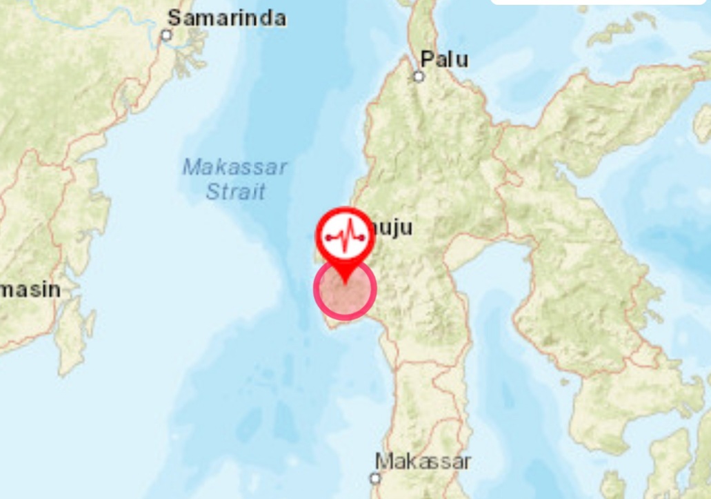 Kembali Gempa Magnitudo 4,4 Guncang Majene Sulbar