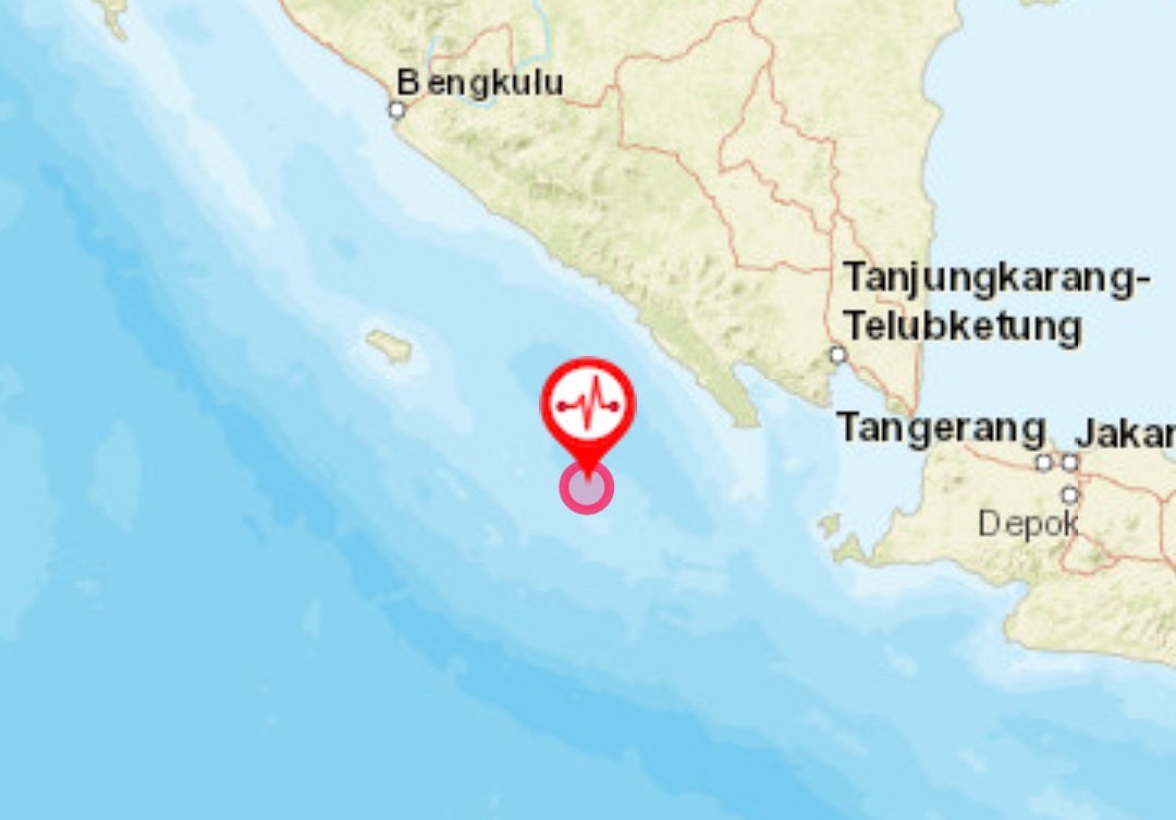 Gempa Magnitudo 5,5 Guncang Pesisir Barat Lampung