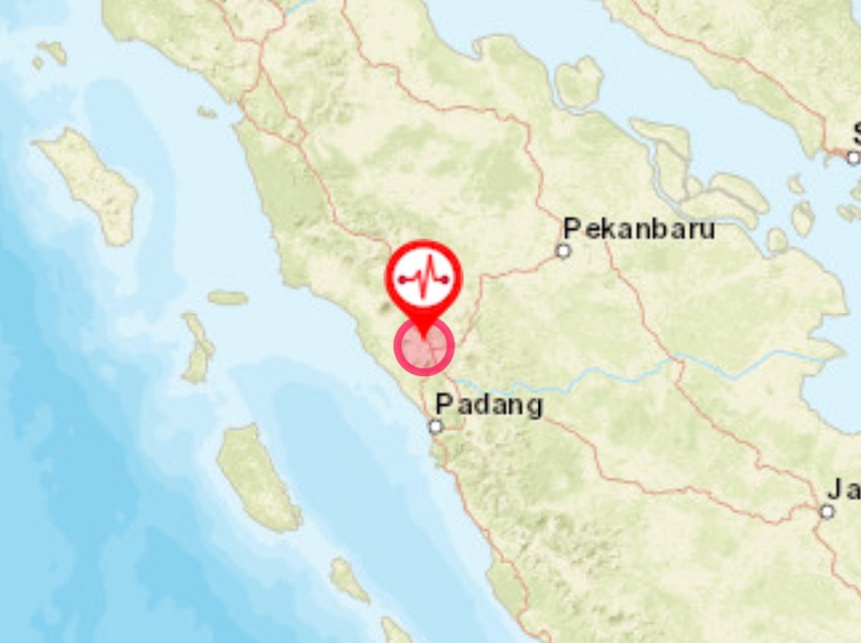 Gempa Magnitudo 3,4  Guncang Bukit Tinggi  Padang