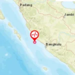 Gempa Magnitudo 4,1  Guncang Bengkulu Utara