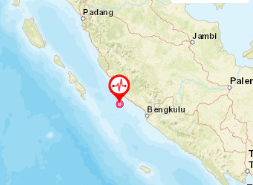 Gempa Magnitudo 4,1  Guncang Bengkulu Utara