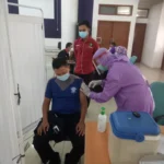 415 Personel, ASN, dan PHL Polresta Tangerang Telah di Vaksin
