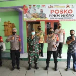 Beri Dukungan, Kapolresta Tangerang Cek Posko PPKM Desa Sukadamai