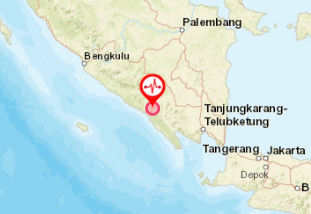 Gempa Magnitudo 4,4 Guncang  Lampung Barat