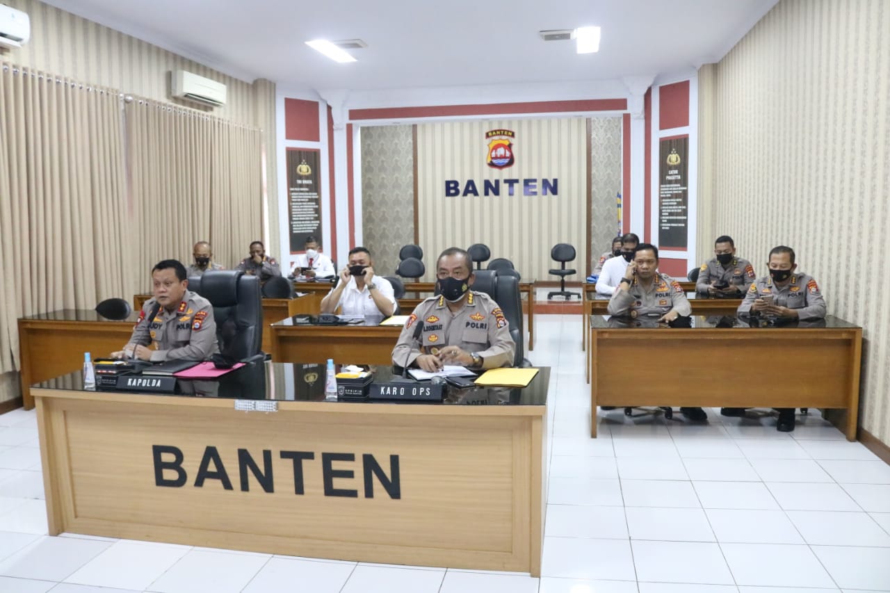 Anev Ops Aman Nusa II, Polda Banten Tekankan antisipasi tempat kerumunan