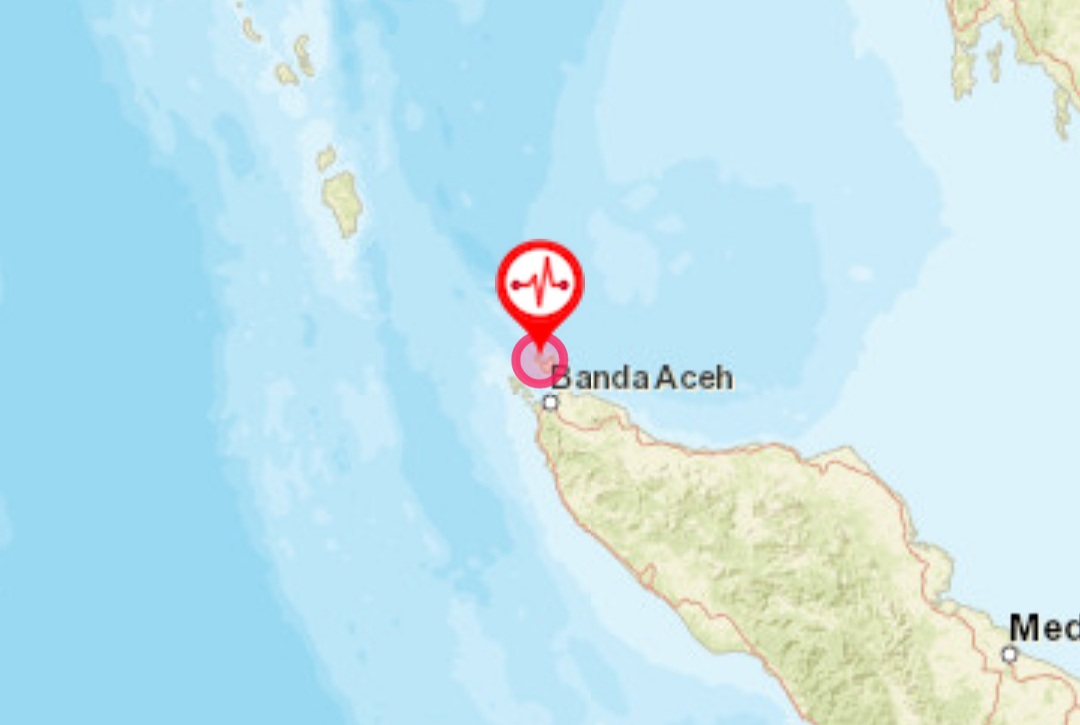 Gempa Magnitudo 4,0 Guncang Sabang Aceh