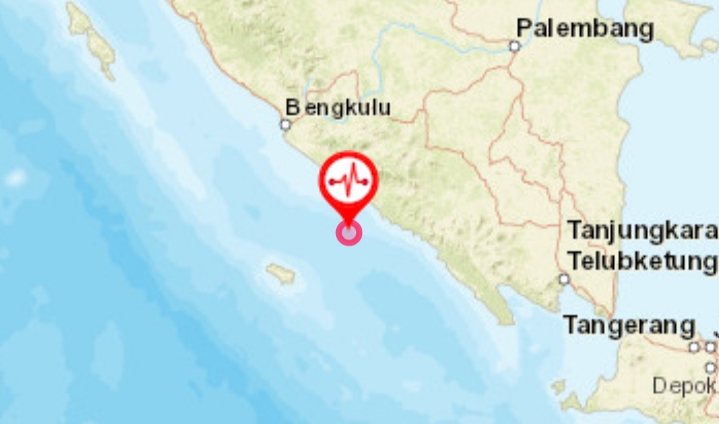 Gempa Magnitudo 5,0 Guncang Bengkulu