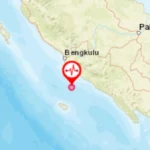 Gempa Magnitudo 5,4  Guncang Bengkulu Selatan.
