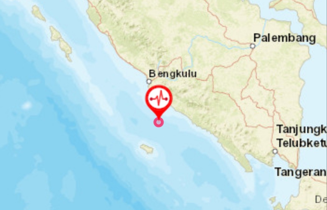 Gempa Magnitudo 5,4  Guncang Bengkulu Selatan.