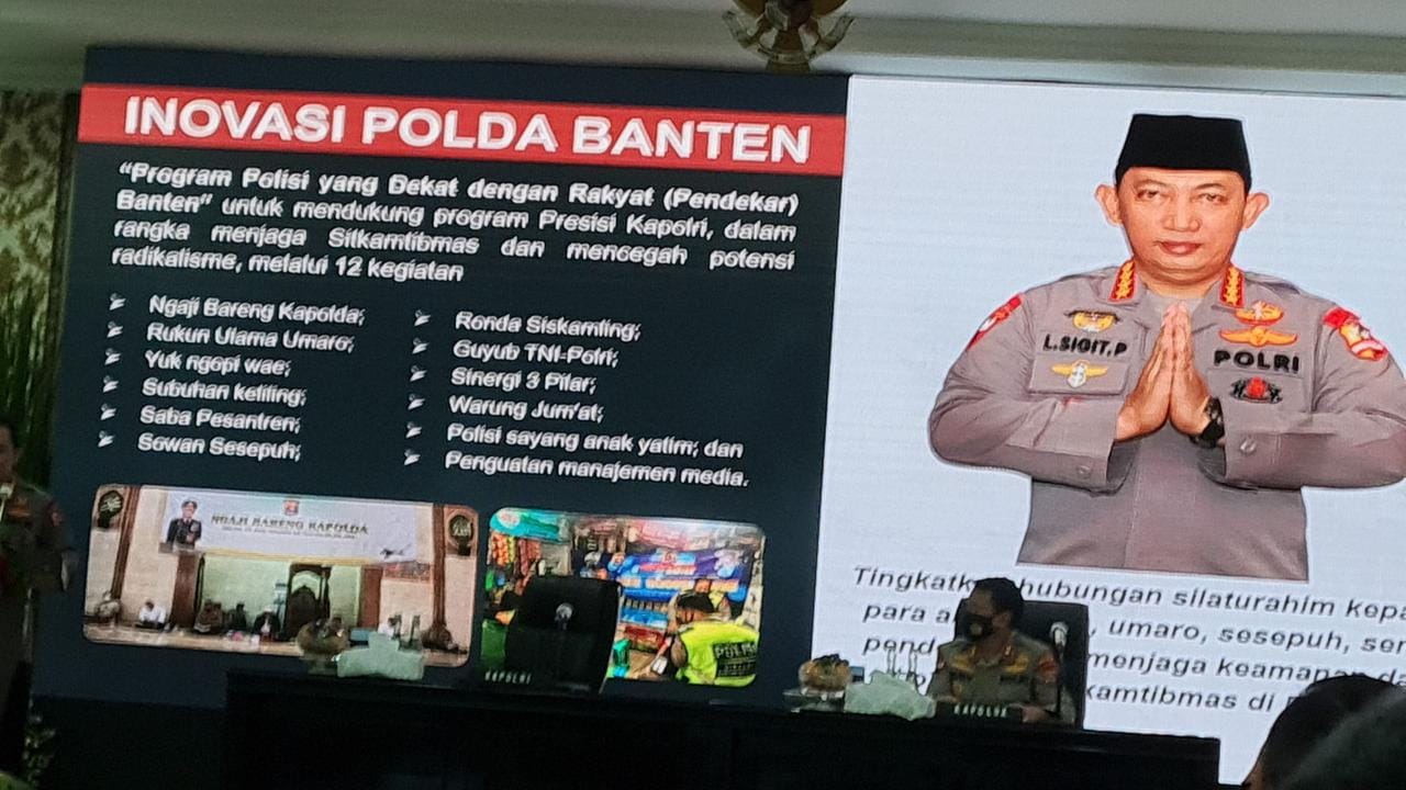 Kapolri: 12 Program "Pendekar Banten" Implementasi Mendukung Presisi Kapolri