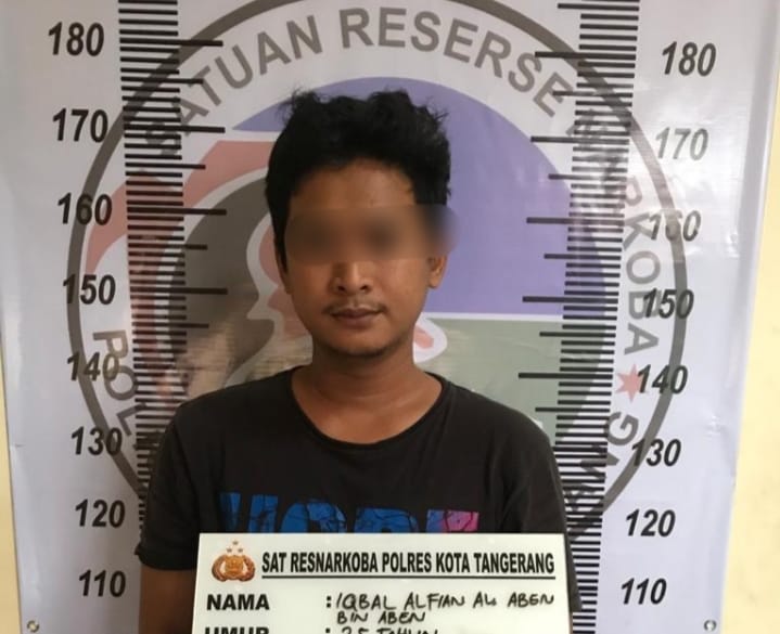 Pria 26 Tahun Sembunyikan Sabu Di Lintingan Uang,Diciduk Satresnarkoba Polresta Tangerang