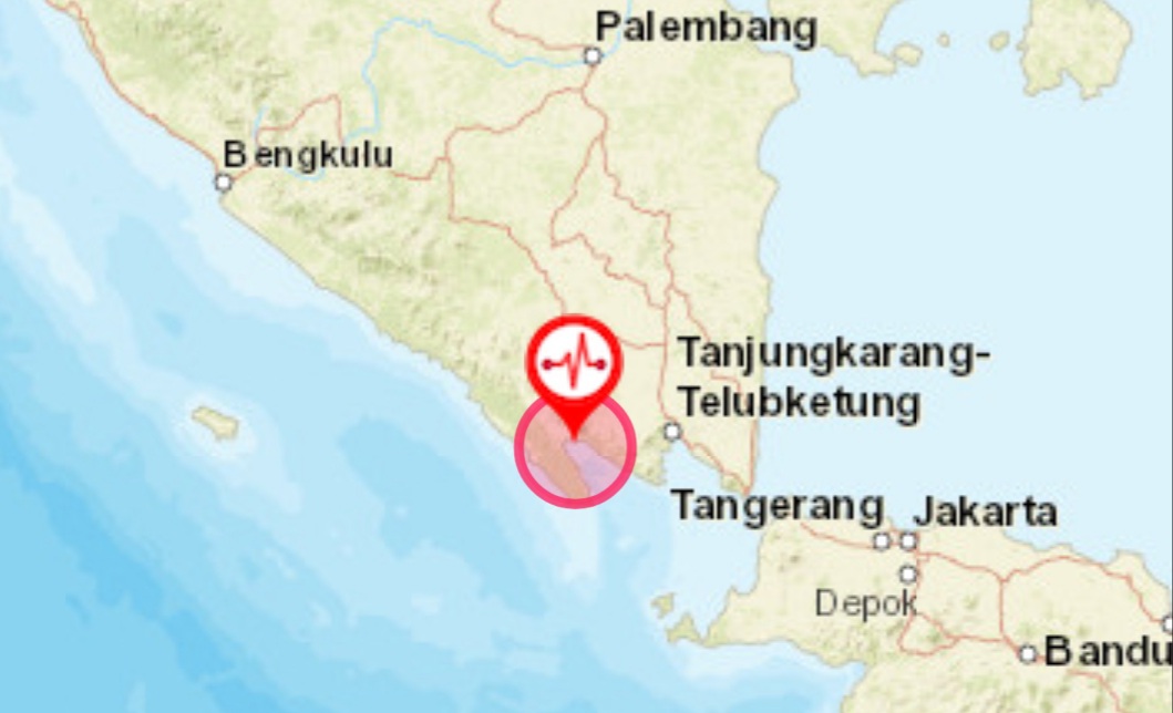 Gempa Magnitudo 4,2 Guncang Tanggamus Lampung