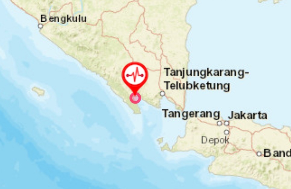 Kembali  Gempa Dengan  Magnitudo 4,2 Guncang Tanggamus Lampung
