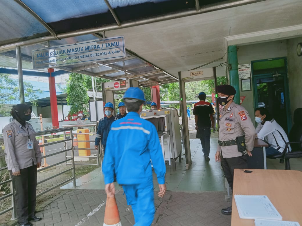 Jamin Keamanan Pada Objek Vital Nasional, Personel Ditpamobvit Polda Banten Lakukan Patroli di PT Indonesia Power Suralaya