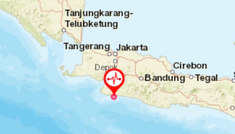 Gempa Magnitudo 4,8 Guncang Sukabumi
