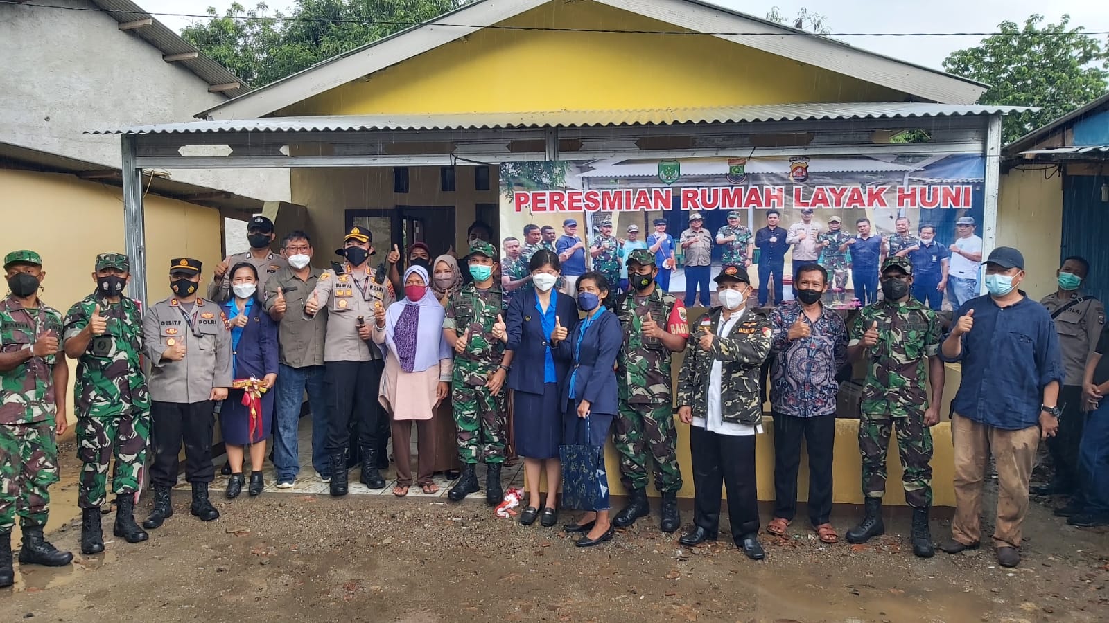 Kapolresta Tangerang Bersama Forkopimcam Panongan Resmikan Pembangunan Bedah Rumah Layak Huni Di Desa Serdang Kulon