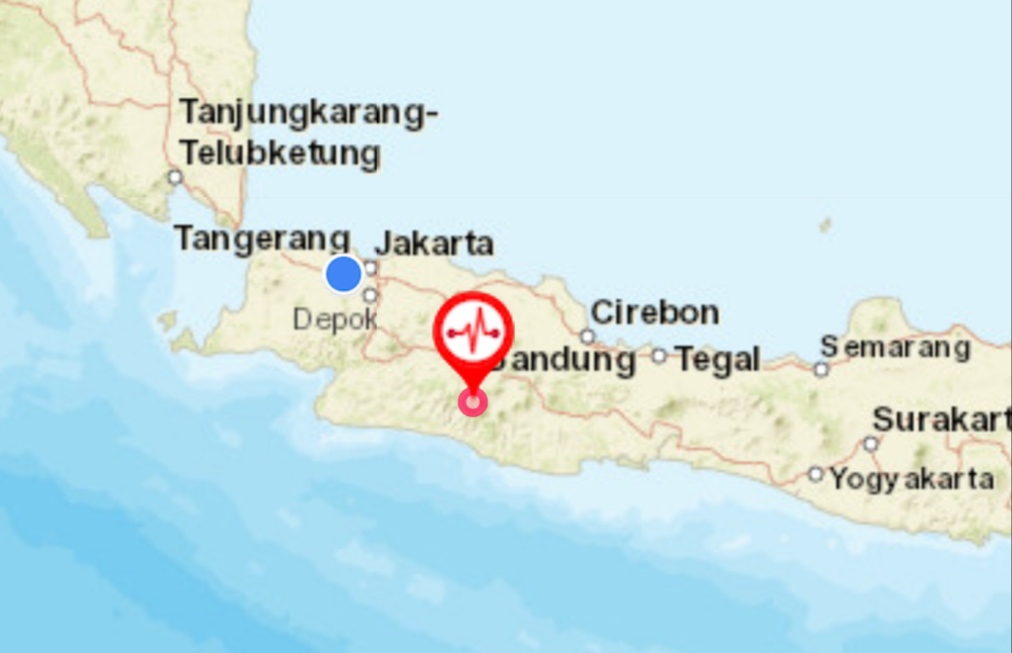 Gempa magnitudo 2,8 Guncang Bandung