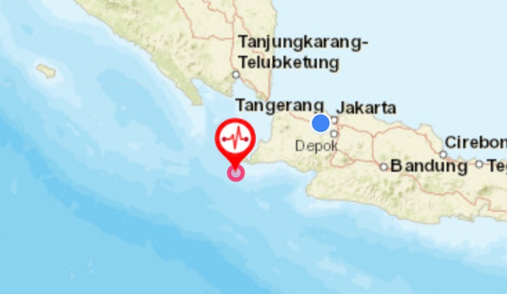 Gempa magnitudo 6,7 Guncang Sumur Banten, Terasa Sampai Tangerang