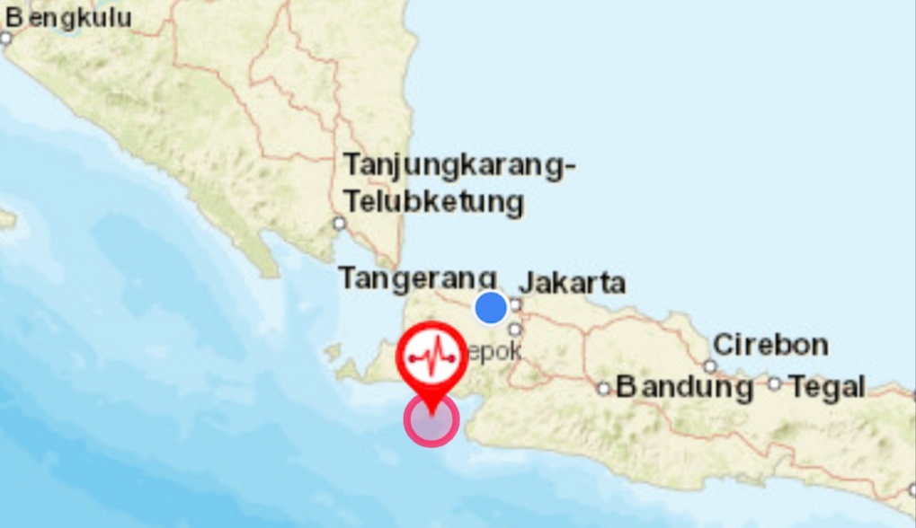 Gempa magnitudo 4,3 Guncang Bayah Banten