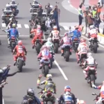 Gunakan MotoGP, Pembalap MotoGP Parade di Jalanan Jakarta