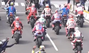 Gunakan MotoGP, Pembalap MotoGP Parade di Jalanan Jakarta