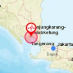 Gempa  Magnitudo 2,9 Guncang Bandar Lampung