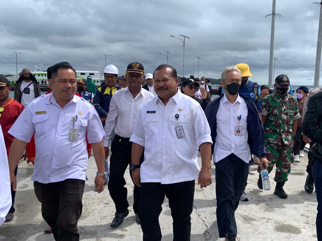 Kunjungi Lokpri Maluku Tenggara, BNPP Atensi Kondisi Infrastruktur Jalan