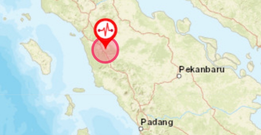 Gempa  Magnitudo 4,6 Guncang Padang Sidempuan