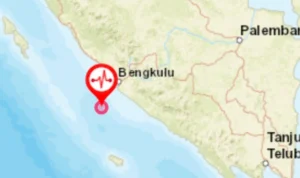 Terjadi Gempa Magnitudo 5,8 Guncang Bengkulu Hari ini