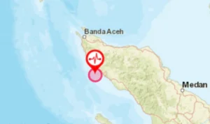 Hari ini Terjadi Gempa Magnitudo 5,6 Guncang Aceh Jaya