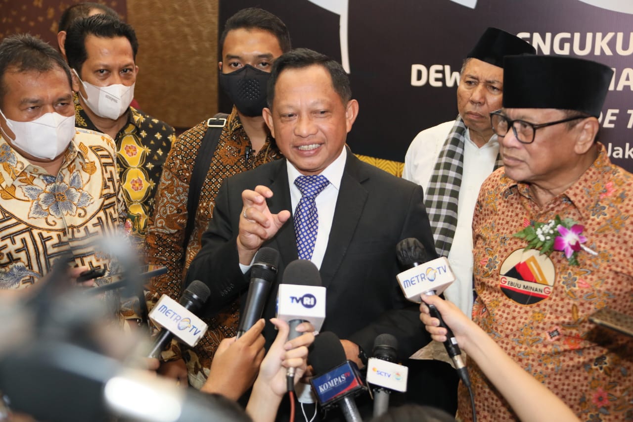 Hadiri Pengukuhan Pengurus DPP Gebu Minang, Mendagri Berpesan Pentingnya Membangun Diaspora